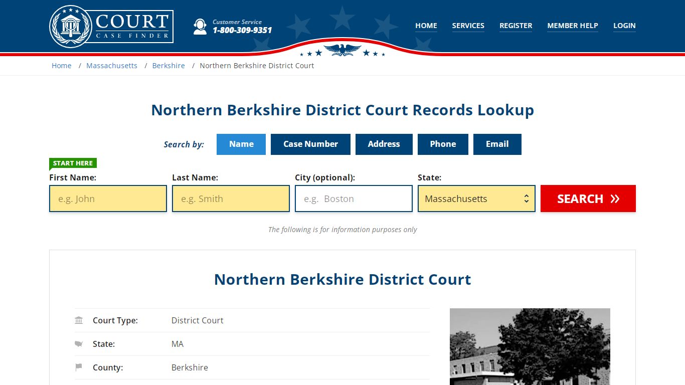 Northern Berkshire District Court Records Lookup